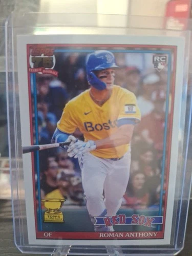 2026 Topps Series 1 RC Roman Anthony 75th Anniversary T91-71 Red Sox