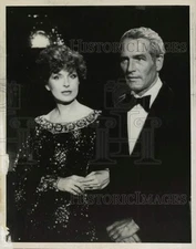 1978 Press Photo Actors Joanne Woodward & Paul Newman Host CBS TV Special