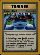 Focus Band Rare Neo Genesis 086/111 Tool Unlimited Pokemon Card