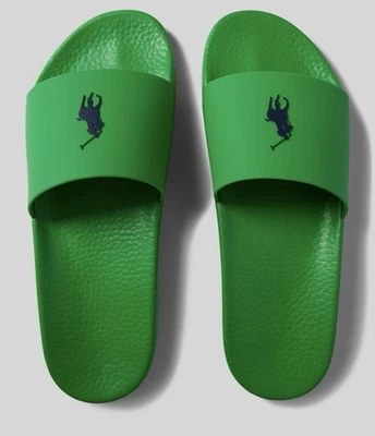 Claquette Ralph Lauren Neuf Pointure 38 Vert Authentique - Photo 1/4