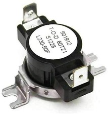 DC47-00017A Dryer High Limit Thermostat for Samsung AP4201896, Black