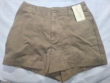 Women's High-Rise Trouser Shorts - Universal Thread Brown 4