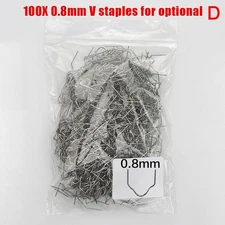 100PCS Automotive Plastic Repair Welding Nail Standard Pre Cut Wave Staples Bump