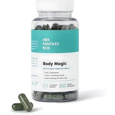 Body Magic Chlorophyll Pills for Body Odor Control, Detox & Healthy Skin Support