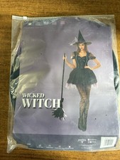 Hauntlook Wicked Witch women's costume in black Size Small NEW