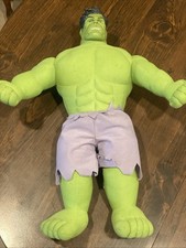 18 Marvel Universe Live Incredible Hulk Large Stuffed Plush Plastic Head B