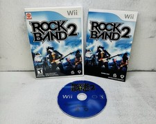 Rock Band 2 (Nintendo Wii, 2008) Complete CIB w/ Manual Tested & Working