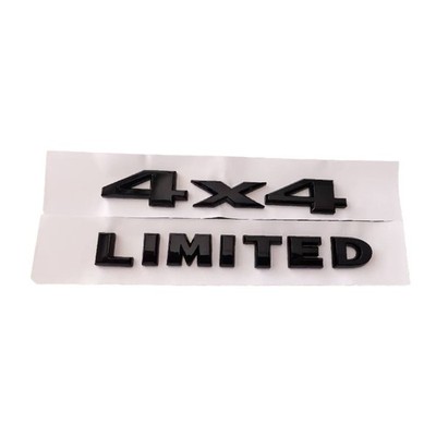 FÜR LIMITED 4x4 2pcs 15cm Kunststoff hinten Seite LOGO Embleme Glanz schwarz