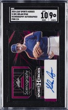 2024 LEAF SPORTS HEROES SCENOGRAPHY PINK #S-NR1 NOLAN RYAN 2/6 SGC 9 AUTO 10