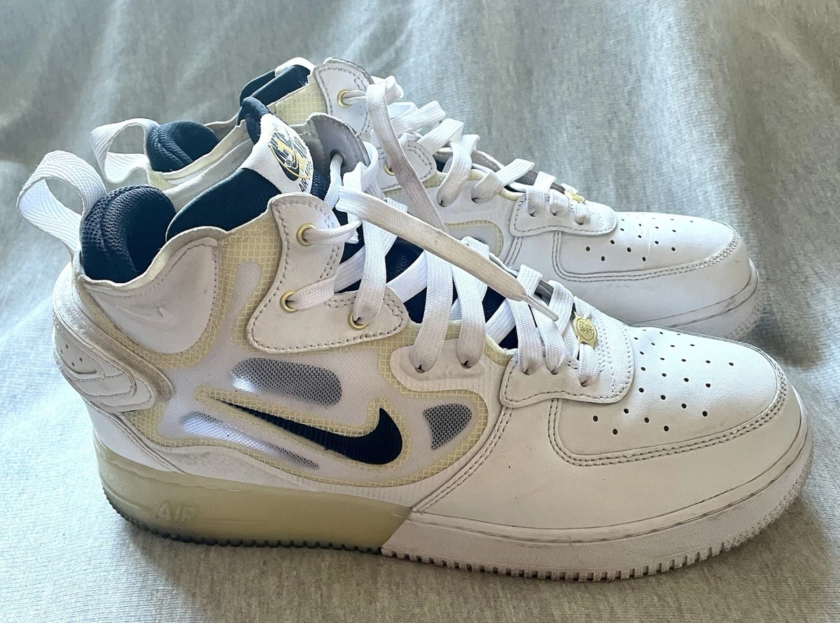 Nike Air Force 1 React Mid 40th Anniversary - White Black | eBay