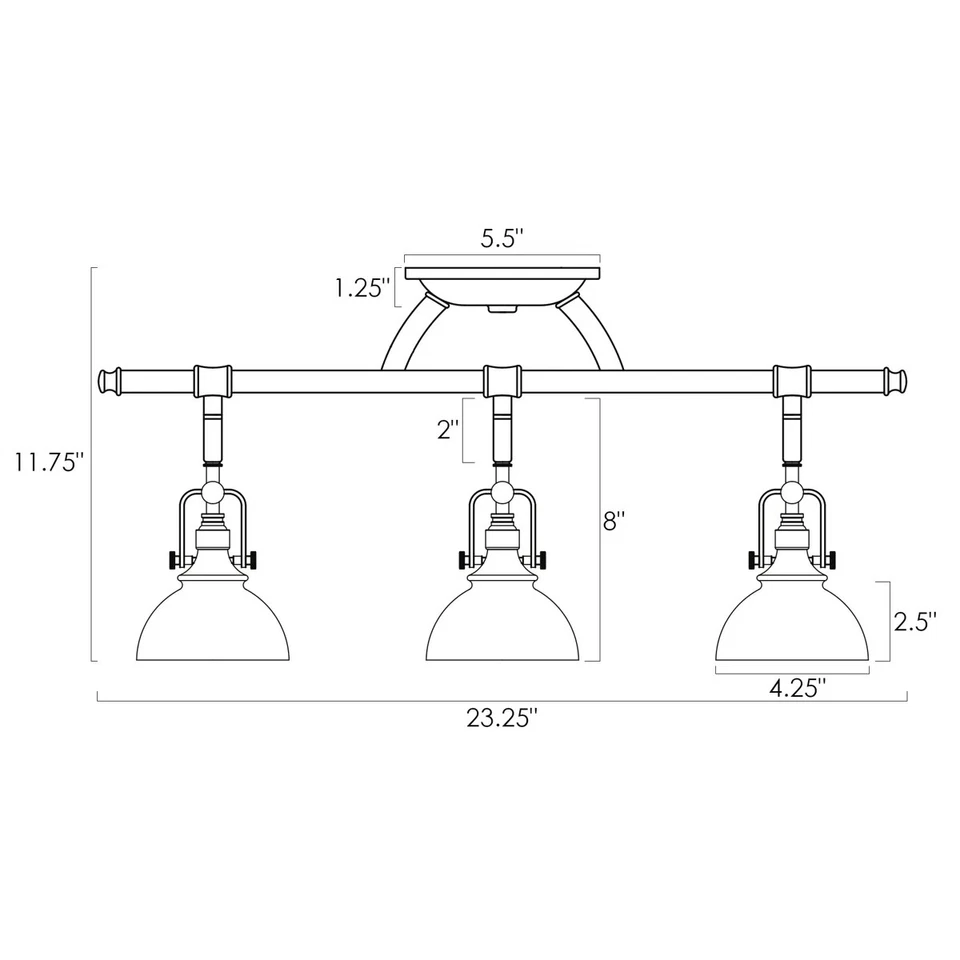 Iluminação de pista direcional industrial Kira Home Broadway 23" 4 luzes - Imagem 3 de 4