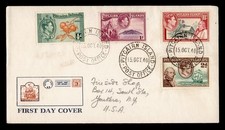 DR WHO 1940 PITCAIRN ISLANDS FDC KGVI COMBO M82305