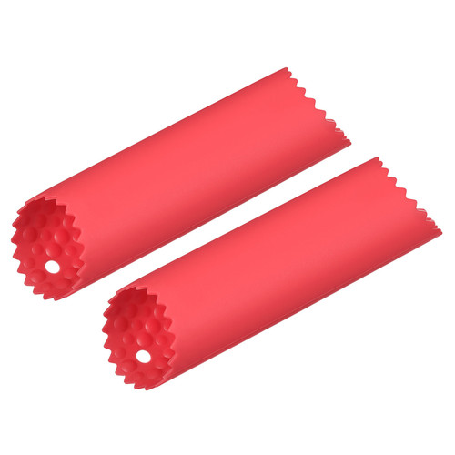 2Pcs Silicone Garlic Peeler Tube Non Slip for Kitchen Tool, Red