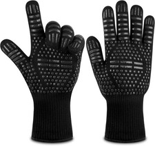 BBQ Gloves 800°C Oven Extreme Heat Resistant Food Grade Kitchen Grill Protection