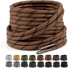 2 Pairs lot Work Boots Shoe Laces Diameter 4.5mm Heavy Duty Hiking for Men