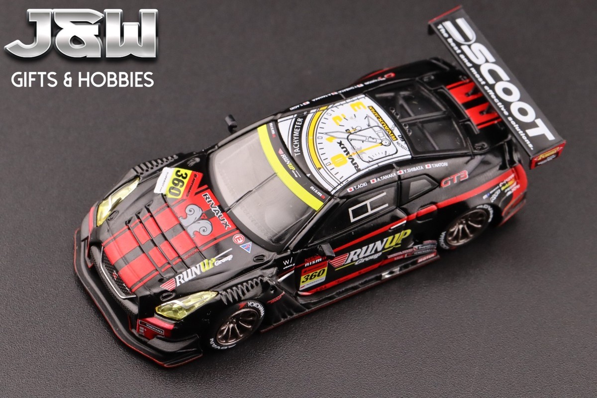 MINI GT Nissan GT-R NISMO GT3 #360 RUNUP RIVAUX GT-R TOMEI SPORTS