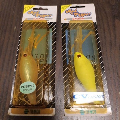TIEMCO Old Package Mad Pepper Magnum Vintage Topwater Set of 2 japan