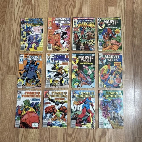 Spider-Man an Transformers Marvel Comics Lot of 12 Comic Books