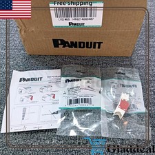 Panduit Giga TX Cat6 jack Red CJ688TGRD BOX OF 50. Free shipping  