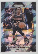 2017-18 Panini Prizm Blue Ice Prizm 43/99 Dennis Schroder #101 d7b