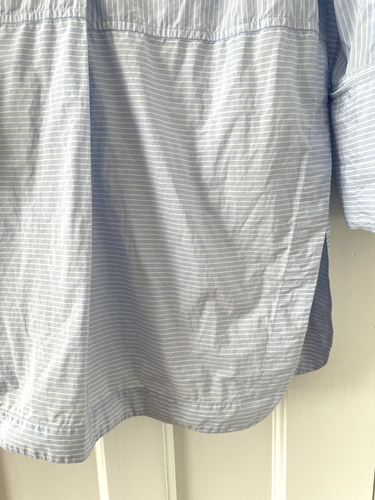 Jil Sander light blue stripe cotton popover shirt Ladies Shirt Size 38 - Picture 5 of 9