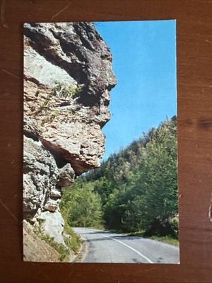The Great Stone Face Great Smoky Mountains National Park Tennessee Postcard 1956