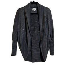 Wilfred Aritzia Diederdot Cardigan Cocoon Sweater Women's XS Dark Gray Studded