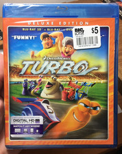 Turbo 3D Blu-ray/Blu-Ray/DVD, 2013, 3-Disc Set -Deluxe Edition-factory sealed 