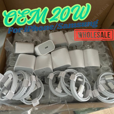20W Fast Charger For iPhone 17 16 15 14 13 12 11 XR X USB-C Adapter PD Cable Lot