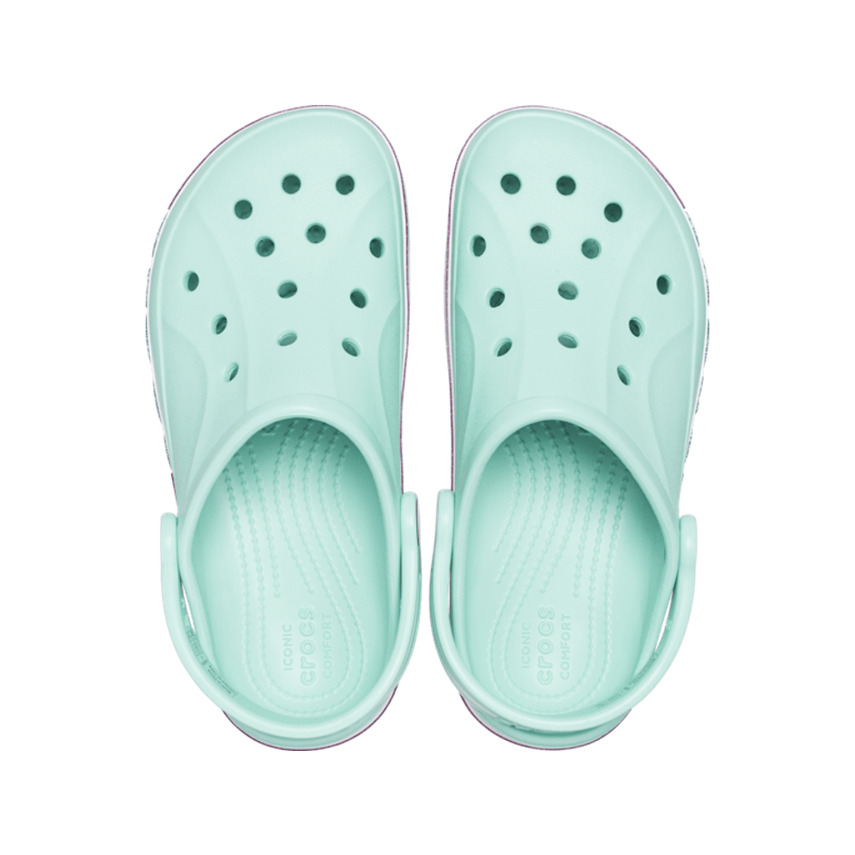 NEW CROCS KIDS BAYABAND RAINBOW GLITTER CLOG 209730-4SS WATER BLUE UNISEX