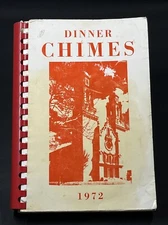 DINNER CHIMES Vintage Cookbook 1972 St. Celilia's Cathedral Parish Omaha NE