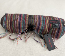 Barbarossa Wool Blended Striped Scarf - Made in Italy - MRSP 90