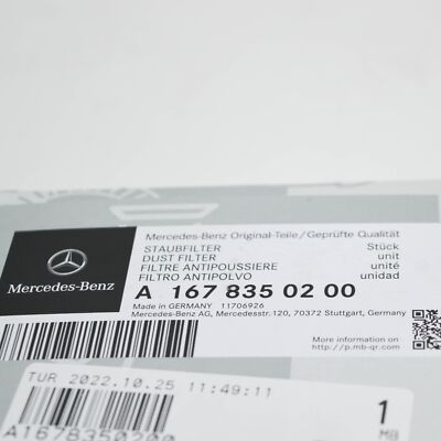NEW MERCEDES-BENZ GLE W167 CABIN DUST FILTER A1678350200 | eBay
