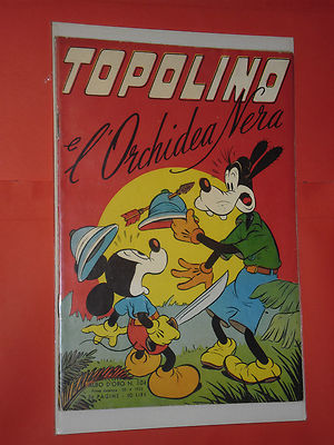 MICKEY MOUSE GOLD BOOK No. 104-DEL 1953-LIRE 50-L' ORCHIDEA NERA-mondadori-disney
