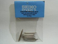NEW 21.5MM MEDIUM FAT SPRING BARS STAINLESS DIVERS SKX013 7S26-0030 / SKX023