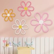 Ganeen Boho Nursery Decor Woven Daisy Flowers Daisy Wall Decor Daisy Nursery ...
