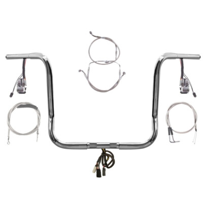 1 1/4'' Chrome 14'' Wild 1 Prewired Bar Kit 2006 Harley Street Glide w/Cruise
