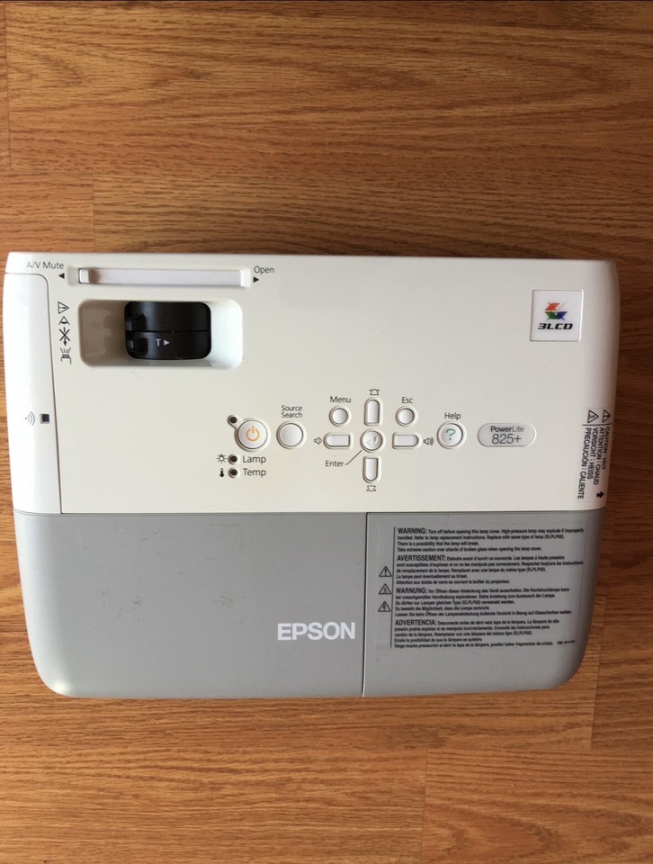 Epson Powerlite 825+ H356A Projector Not Tested No Lamp eBay