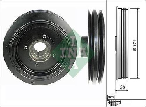 Original INA Pulley Crankshaft 544 0107 10 for Mitsubishi Toyota