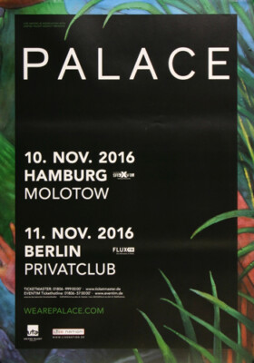 Palace     Will Oldham  - Pond Scum, Hamburg & Köln 2016 | Konzertplakat