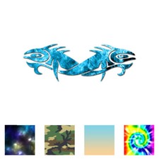 Tribal Fish Art - Vinyl Decal Sticker - Multiple Patterns Sizes - Ebn3724