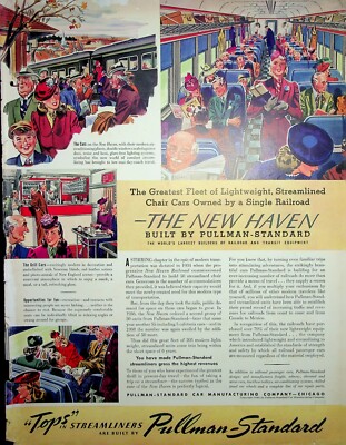 Original train AD: The New Haven Built by Pullman Standard #GO PULLMAN
