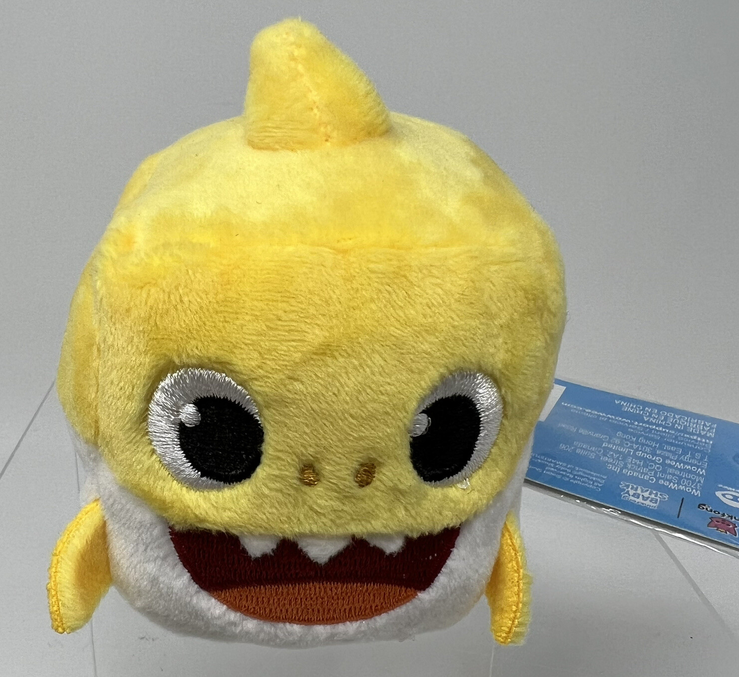 WowWee Yellow Baby Shark Cube Plush Toy GENUINE Pinkfong OFFICIAL Song ...