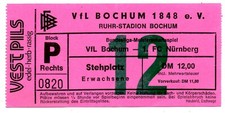 Ticket BL VfL Bochum - 1. FC Nuremberg 1988/89