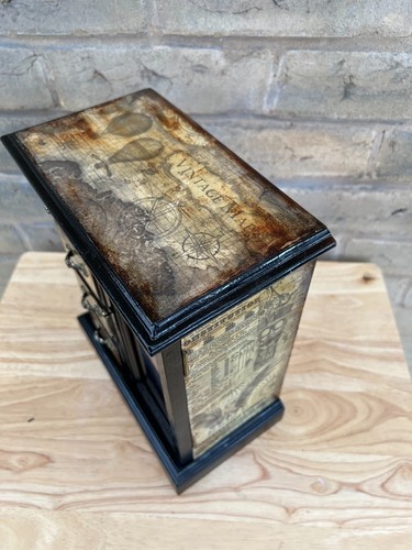 Steampunk inspired Wooden Wardrobe style Jewellery Box 26cm x 21cm x 13cm - Picture 3 of 10