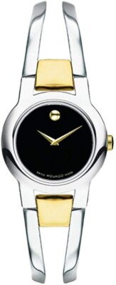 Movado Amorosa 81 E4 1842 Two Tone Swiss Steel Ladies  display picture 3