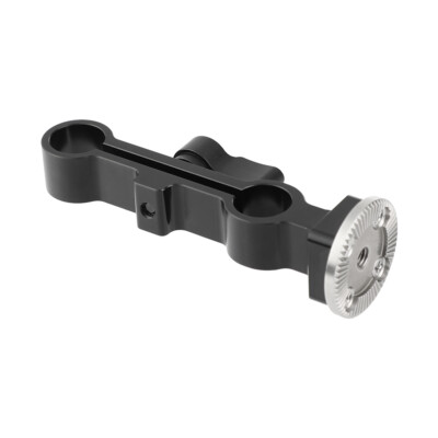 CAMVATE 15mm Dual-port Rod Clamp M6 ARRI Rosette Connector fr DSLR Shoulder Rig