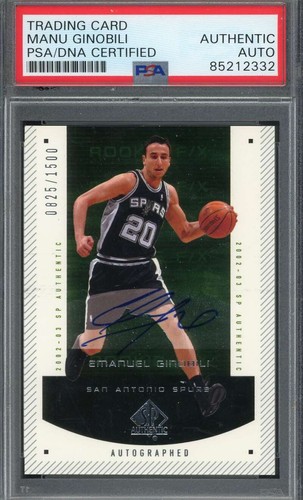 Emanuel Ginobili [Autograph-Limited] #172 2002 SP Authentic card