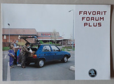 Skoda Favorit Forum Plus Brochure c.1991