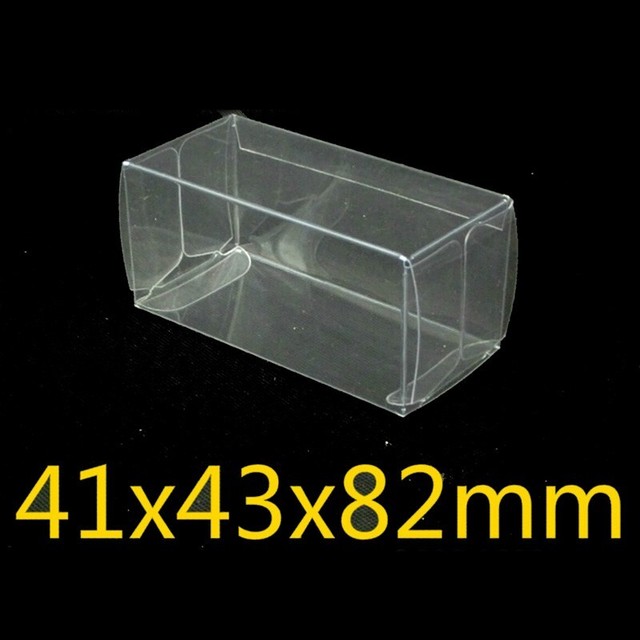Box Schachtel 20/25/50pcs PVC 41 43 82mm Transparent Schutz Geschenk Haltbar Box Schachtel 20/25/50pcs PVC 41 43 82mm Transparent Schutz Geschenk Haltbar
